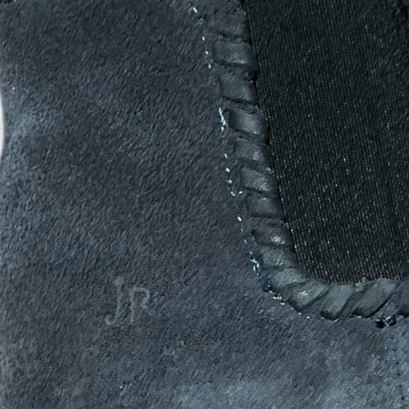 🌻 Jack Rogers Pippa Blue Chelsea Waterproof Suede Leather Ankle Boots Size 9.5 - Picture 3 of 10